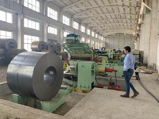 MA-(1~6) ×1600mm Linea di taglio a bobina in acciaio con bobina da 132KW max 30T velocità di taglio 60-100M/min